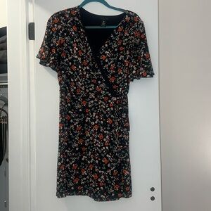 Floral wrap dress